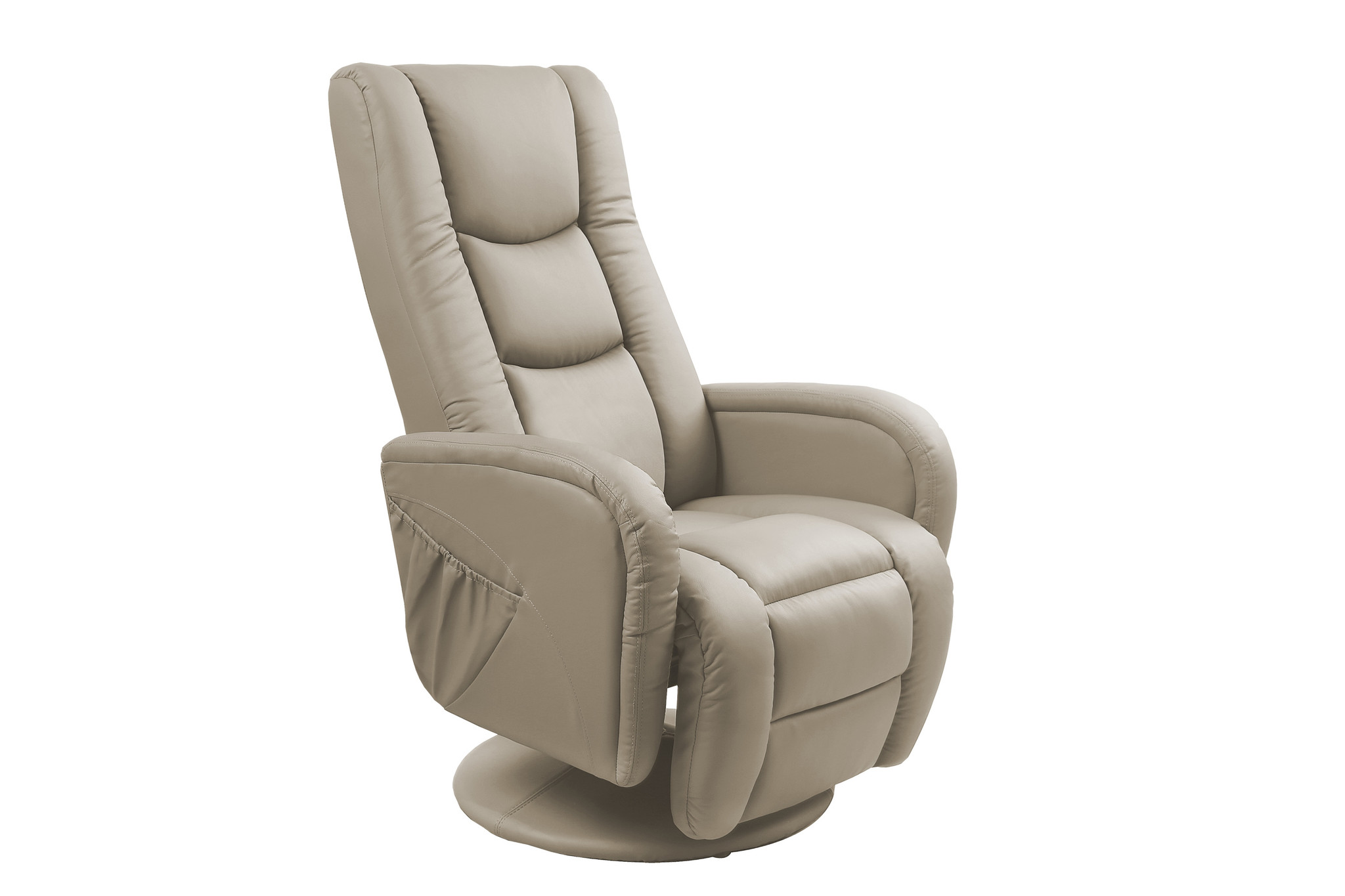 PULSAR - relaxfauteuil - uitklapbaar - 68x85-106x135-85 cm - cappuccino