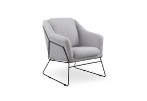 SOFT - fauteuil - stof - 69x81x46 cm - grijs