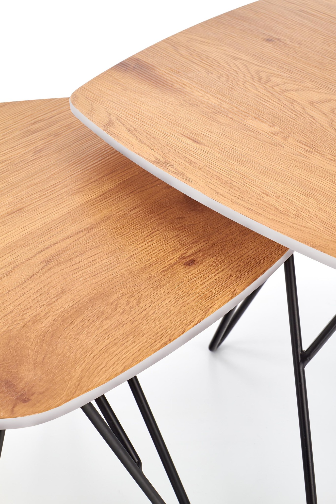ZERO - salontafels - set van 2 - gefineerd MDF - vijfhoekig