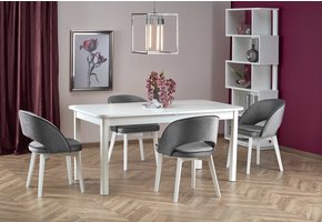 FLORIAN - eettafel - uitschuifbaar - 160-228x90x78 cm - wit