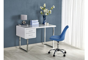 Bureau - klassiek - glamour - lades - 120x76x55 cm - wit