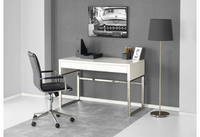 Bureau - klassiek - glamour - lades - 120x76x60 cm - wit
