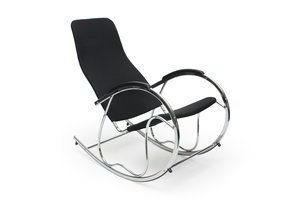 BEN - schommelstoel - 55x99x97 cm - kunststof - zwart