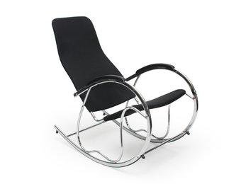 BEN - schommelstoel - 55x99x97 cm - kunststof - zwart