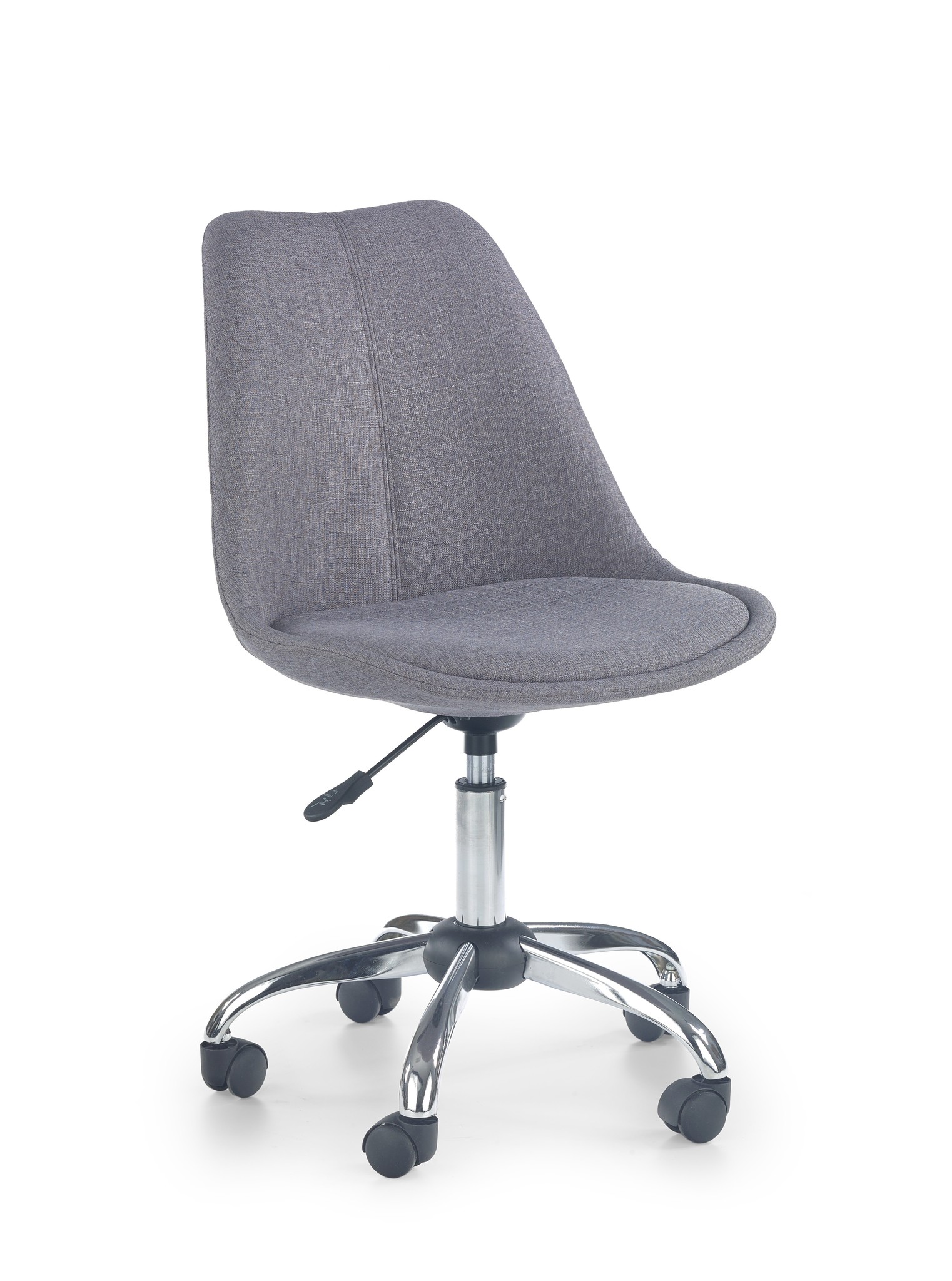 COCO - kinderbureaustoel - stof - 49x82-92x52 cm - lichtgrijs