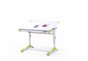 COLLORIDO - bureau - 100x69-84x66 cm - wit groen roze