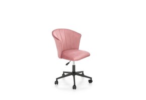 PASCO - bureaustoel - fluwelen stof - 55x 77 - 87x61 cm - roze