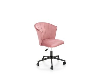 PASCO - bureaustoel - fluwelen stof - 55x 77 - 87x61 cm - roze