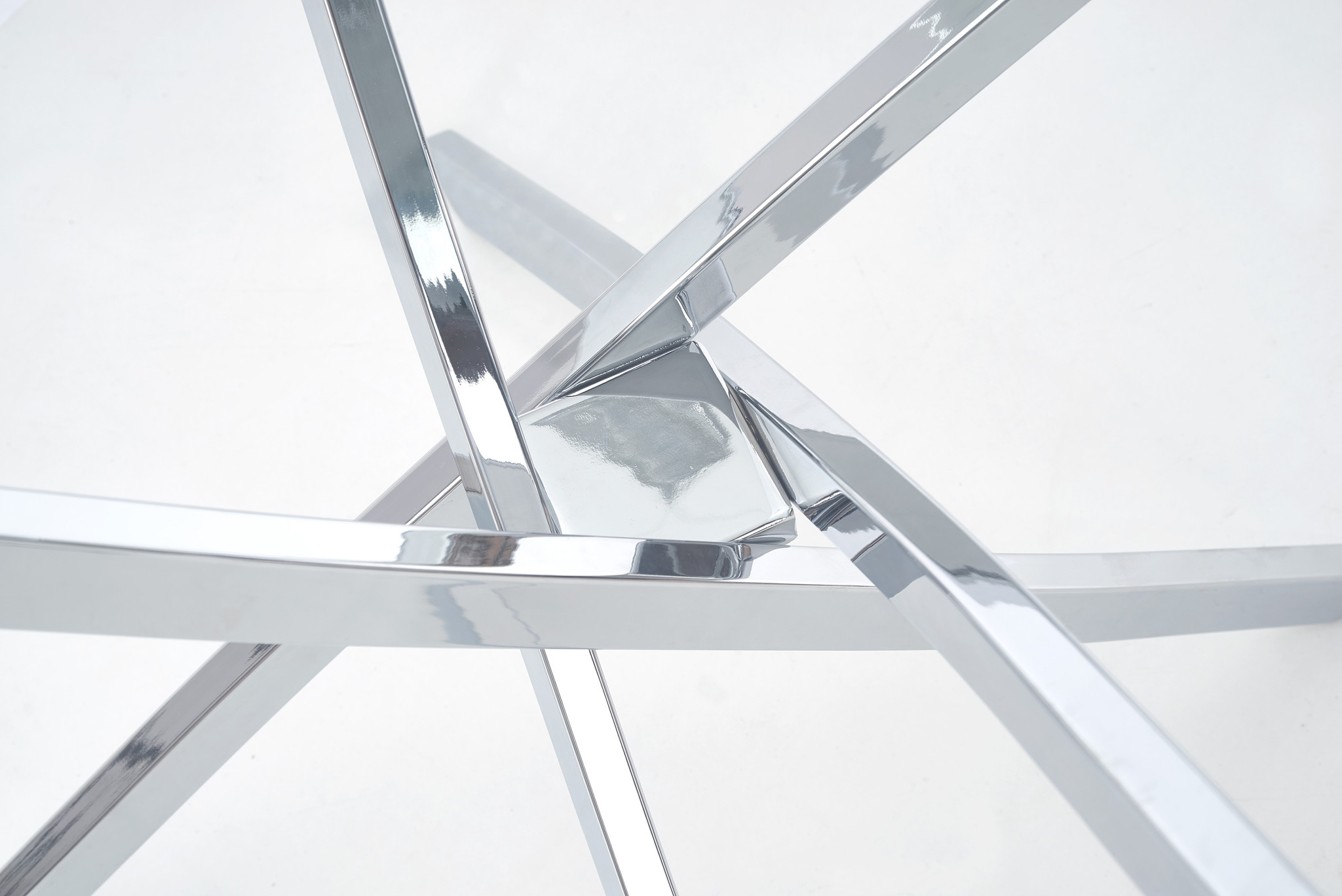 RAYMOND - eettafel - glas - zilver - 100x100x73cm