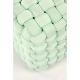 RUBIK - poef - stof - modern - 35x35x35 cm - lichtgroen