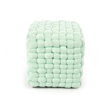 RUBIK - poef - stof - modern - 35x35x35 cm - lichtgroen
