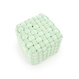 RUBIK - poef - stof - modern - 35x35x35 cm - lichtgroen