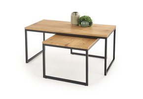 SABROSA - salontafels - set van 2 - gefineerd MDF - 100x45x50cm