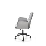 TIROL - bureaustoel - fluwelen stof - grijs - 65x90-100x63 cm