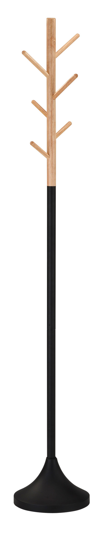 Kapstok - staande kapstok - zwart naturel - Ø28x176cm