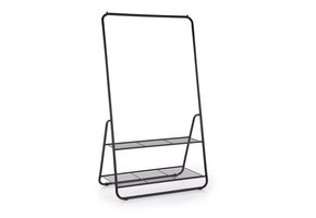 Kledingrek - zwart - 93x166x57 cm