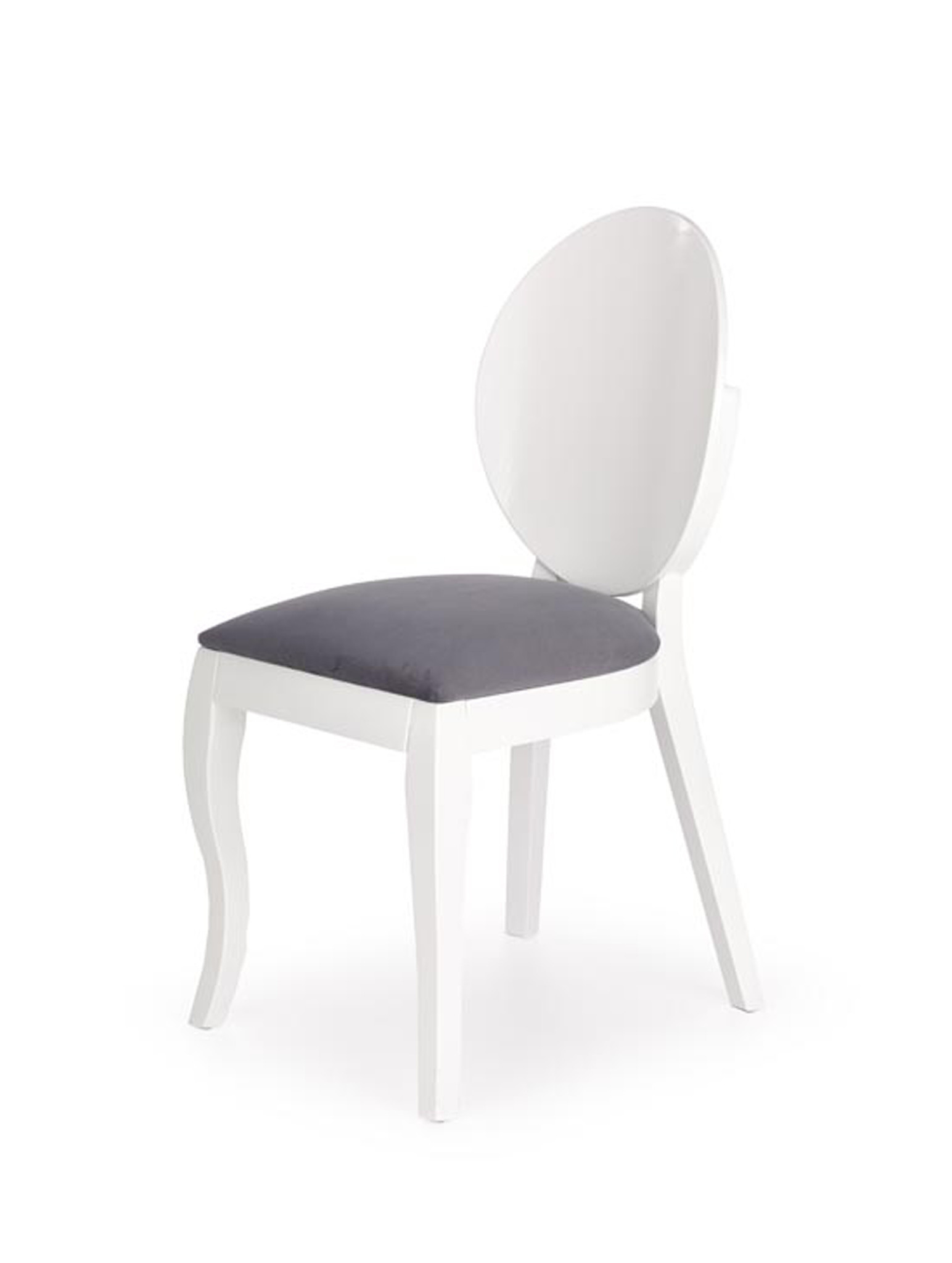 VERDI- eetkamerstoel - hout - 50x90x55 cm - wit grijs
