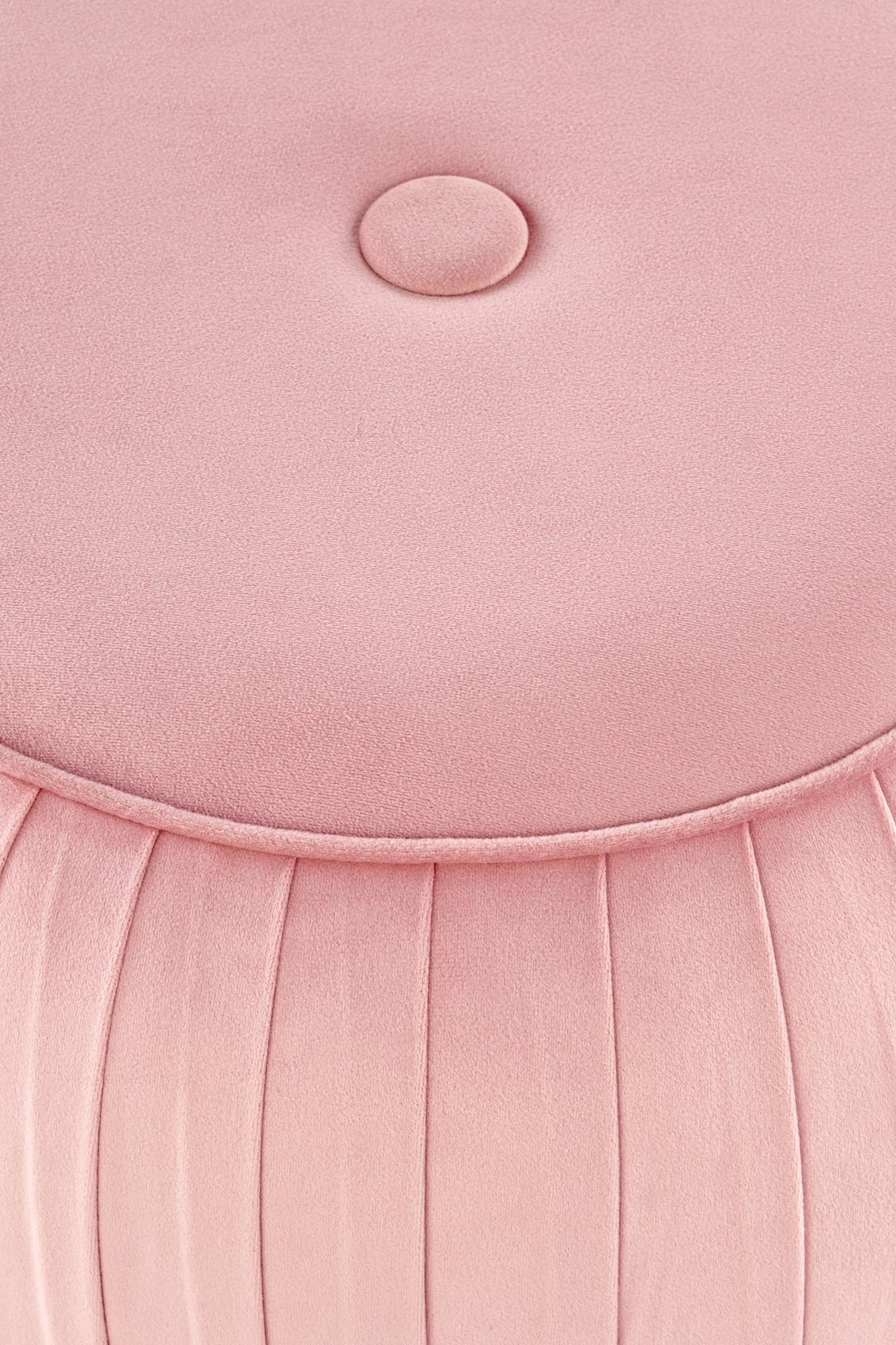 ALADIN - poef - glamour - fluwelen stof - 43x44x43 cm - roze