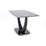 ANTON - eettafel - transparant glas - rechthoekig - 140x80x75 cm