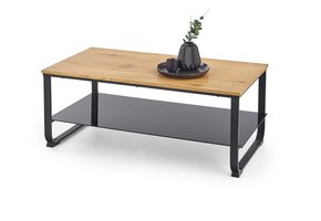 ARTIGA - salontafel - hout - rechthoekig - 105x45x50 cm - zwart