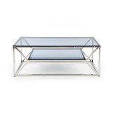 AURORA - salontafel - glas - rechthoekig - 120x45x60 cm