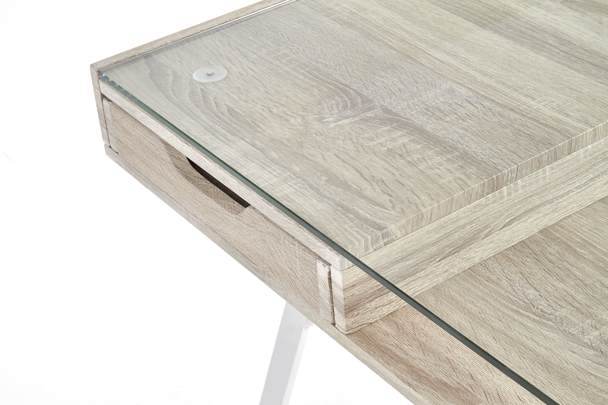 Bureau - met lades - hout - 120x76x20 cm - wit