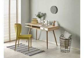 Bureau - met lade - hout - 120x75x60 cm - wit