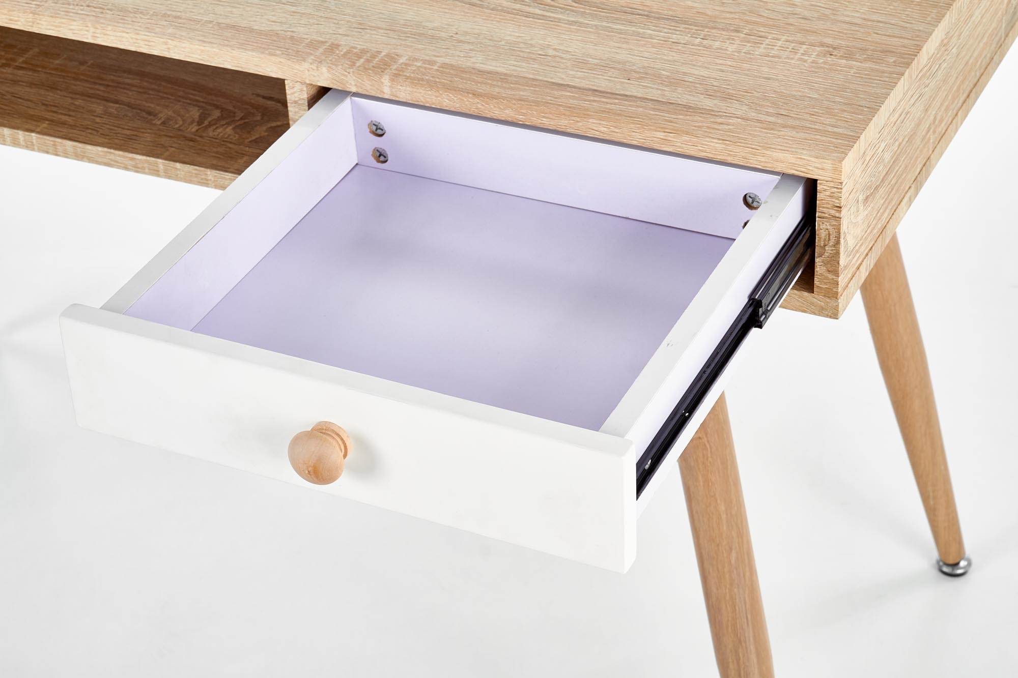 Bureau - met lade - hout - 120x75x60 cm - wit