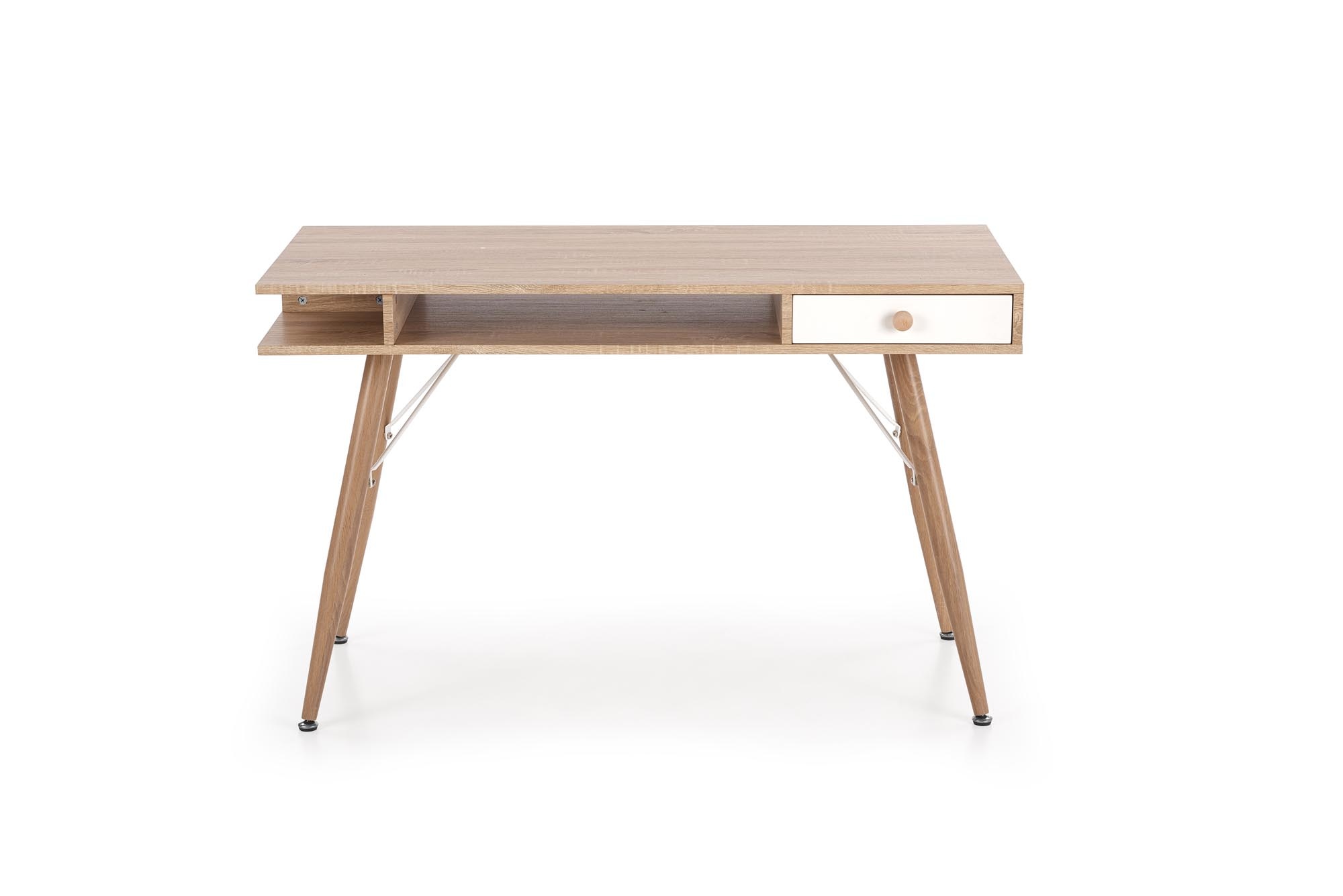 Bureau - met lade - hout - 120x75x60 cm - wit