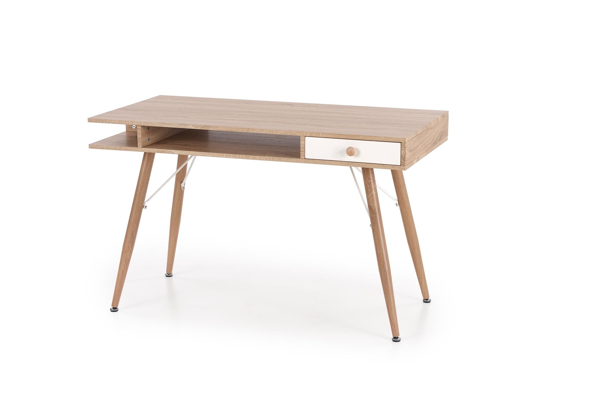 Bureau - met lade - hout - 120x75x60 cm - wit