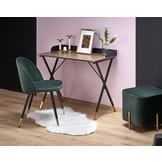 Bureau - klassiek - modern - 90x76x50 cm - zwart walnoot