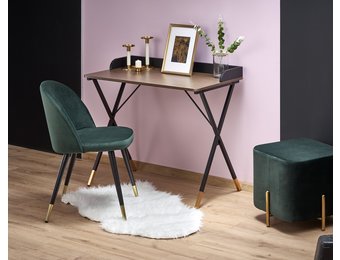 Bureau - klassiek - modern - 90x76x50 cm - zwart walnoot