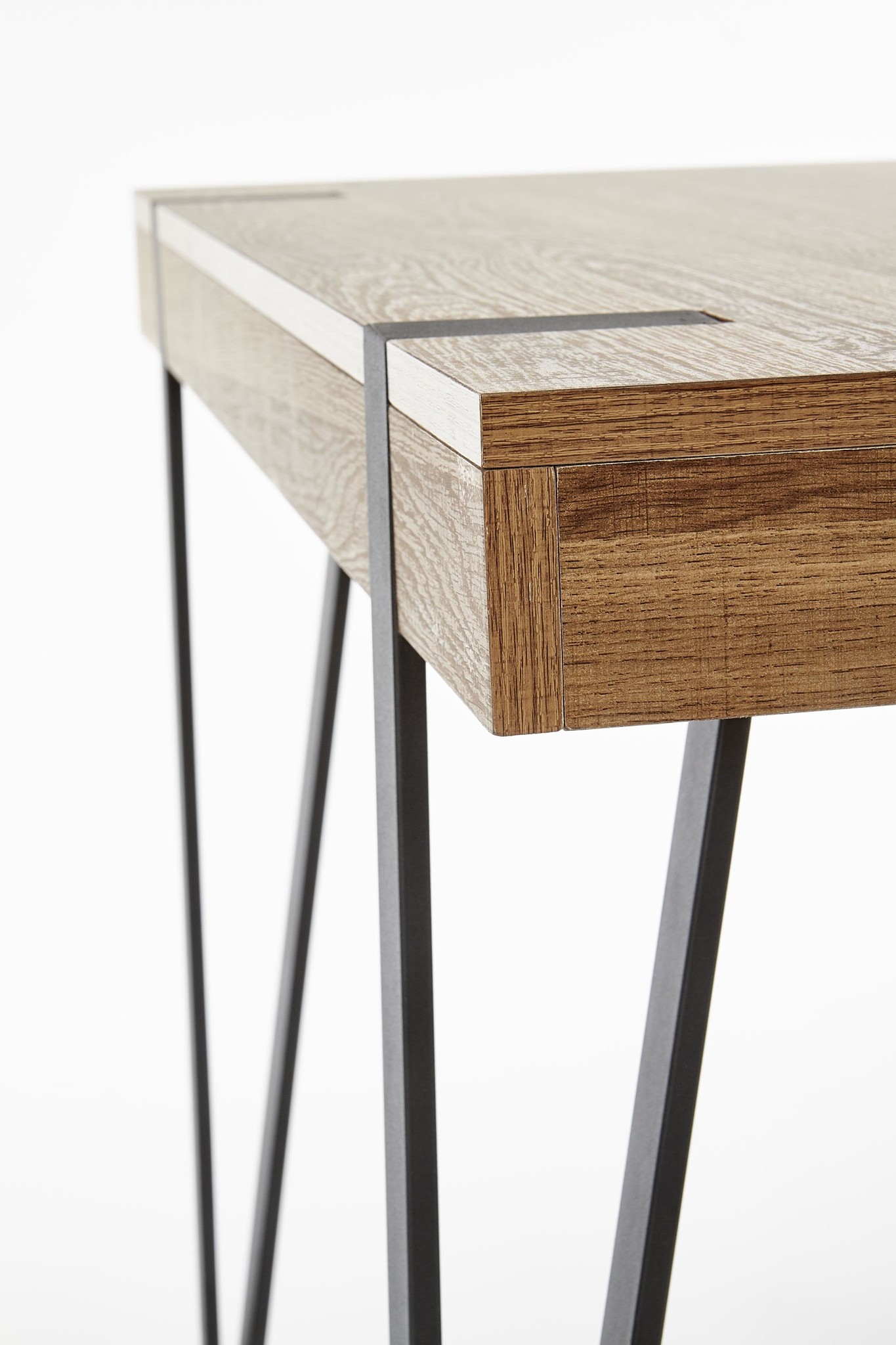 Bureau - modern - 110x76x55 cm - zwart walnoot