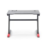 Bureau - LED-licht - 100x74x60 cm - zwart rood