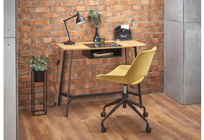 Bureau - modern - opberg vak - 100x76x50 cm - zwart rood