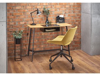 Bureau - modern - opberg vak - 100x76x50 cm - zwart rood