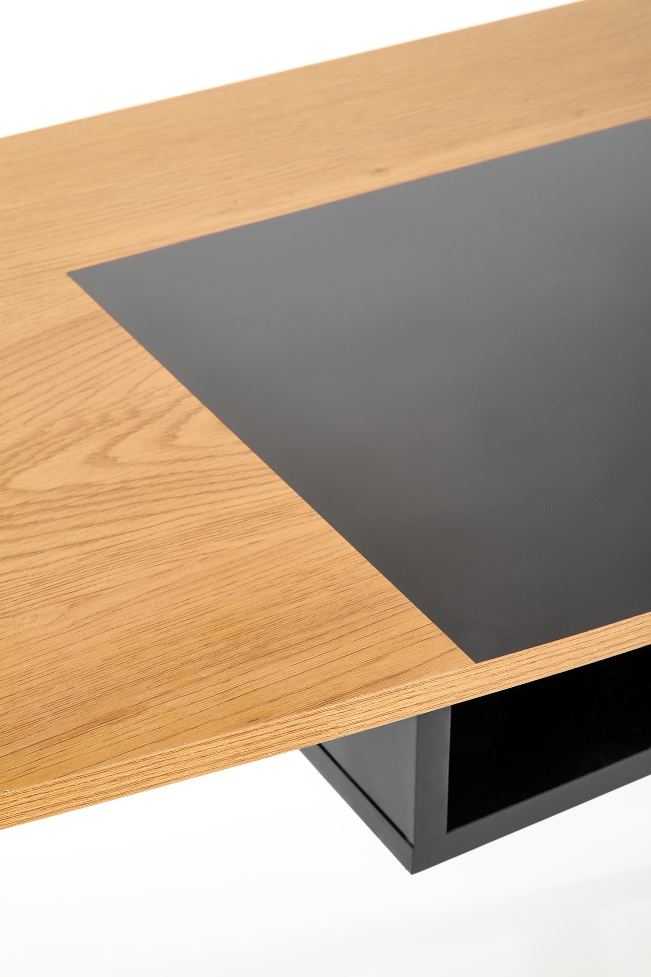 Bureau - modern - opberg vak - 100x76x50 cm - zwart rood