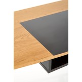 Bureau - modern - opberg vak - 100x76x50 cm - zwart rood