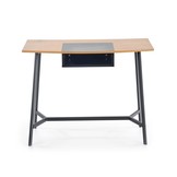 Bureau - modern - opberg vak - 100x76x50 cm - zwart rood