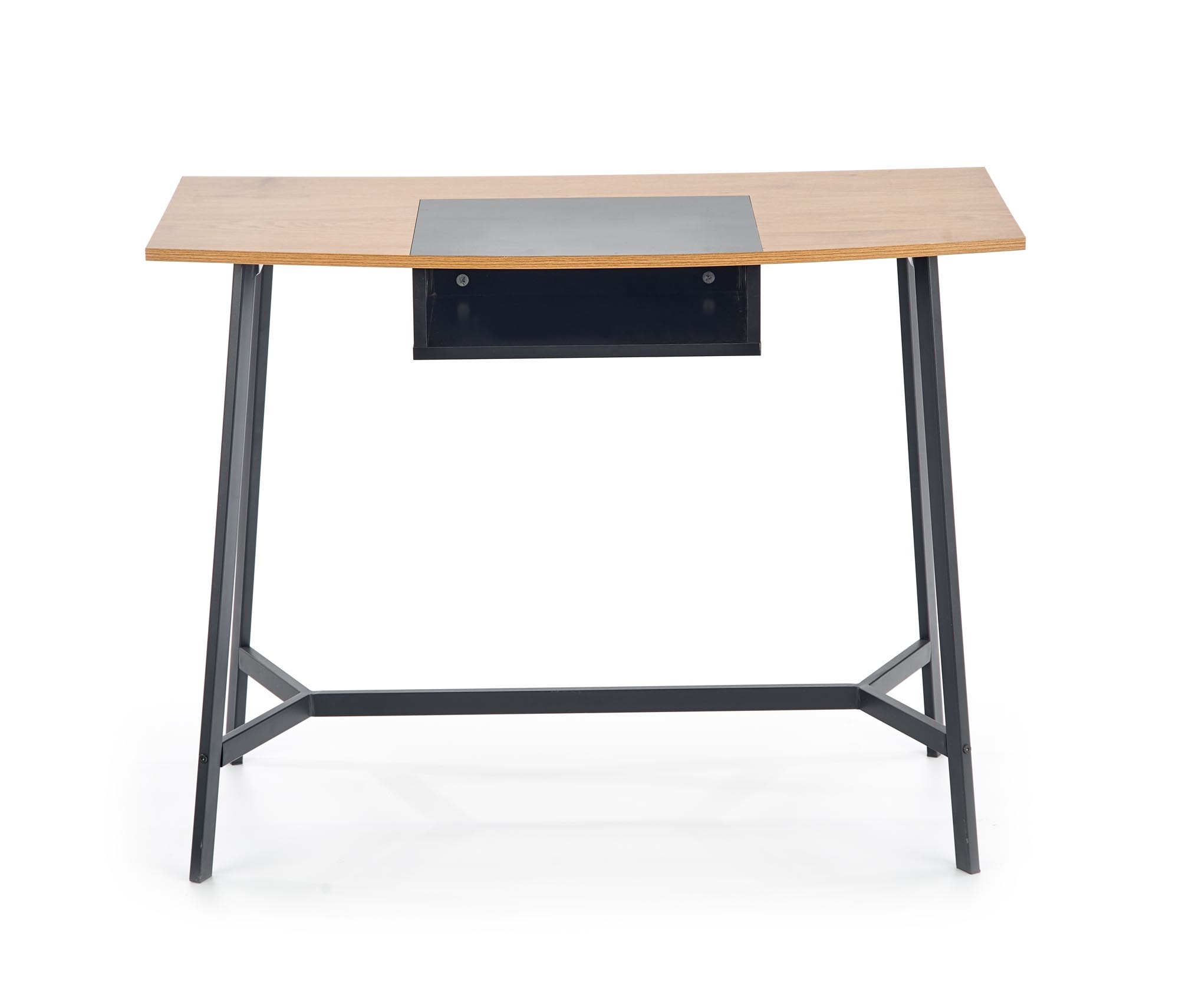 Bureau - modern - opberg vak - 100x76x50 cm - zwart rood