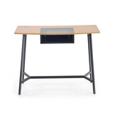 Bureau - modern - opberg vak - 100x76x50 cm - zwart rood