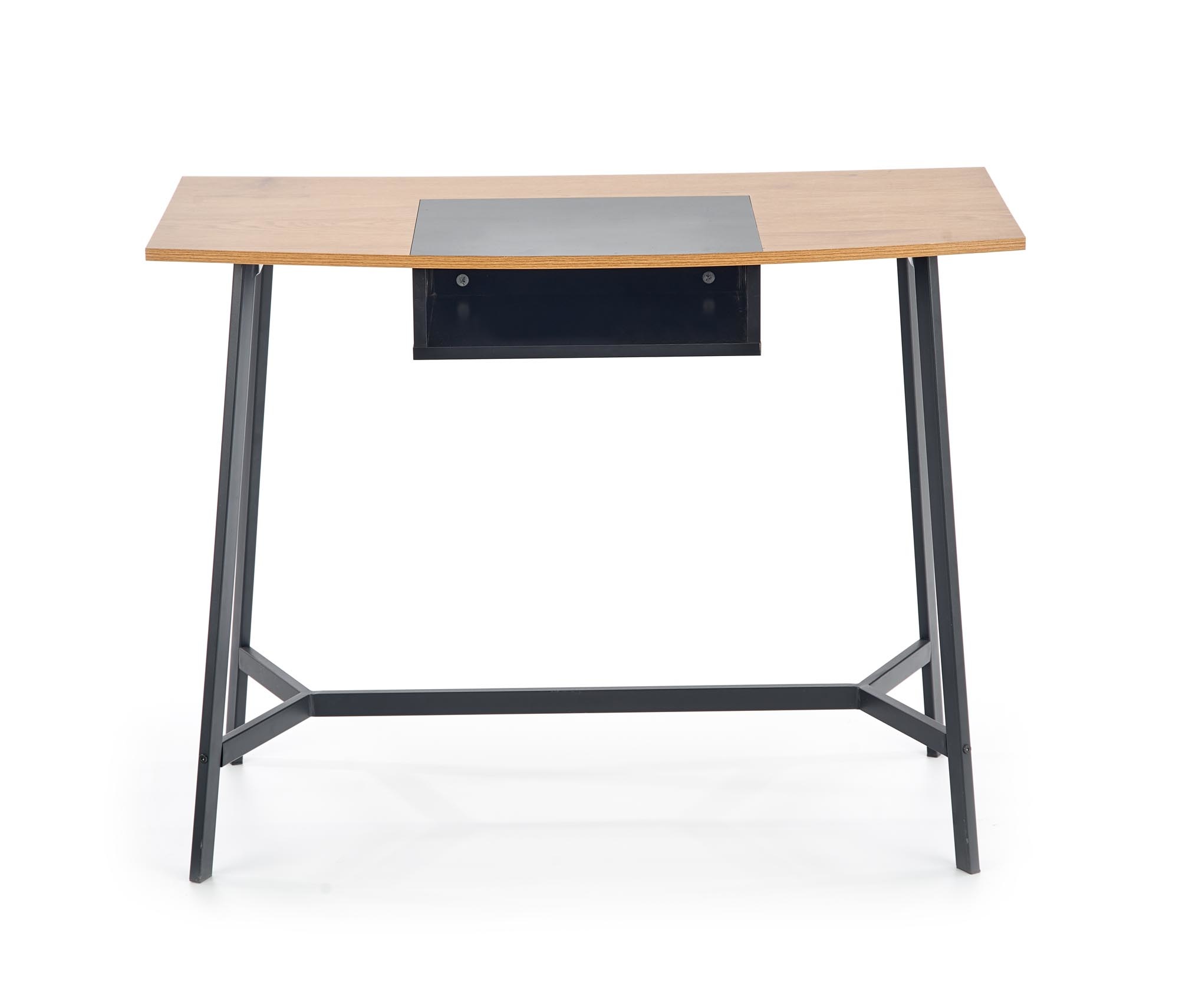 Bureau - modern - opberg vak - 100x76x50 cm - zwart rood