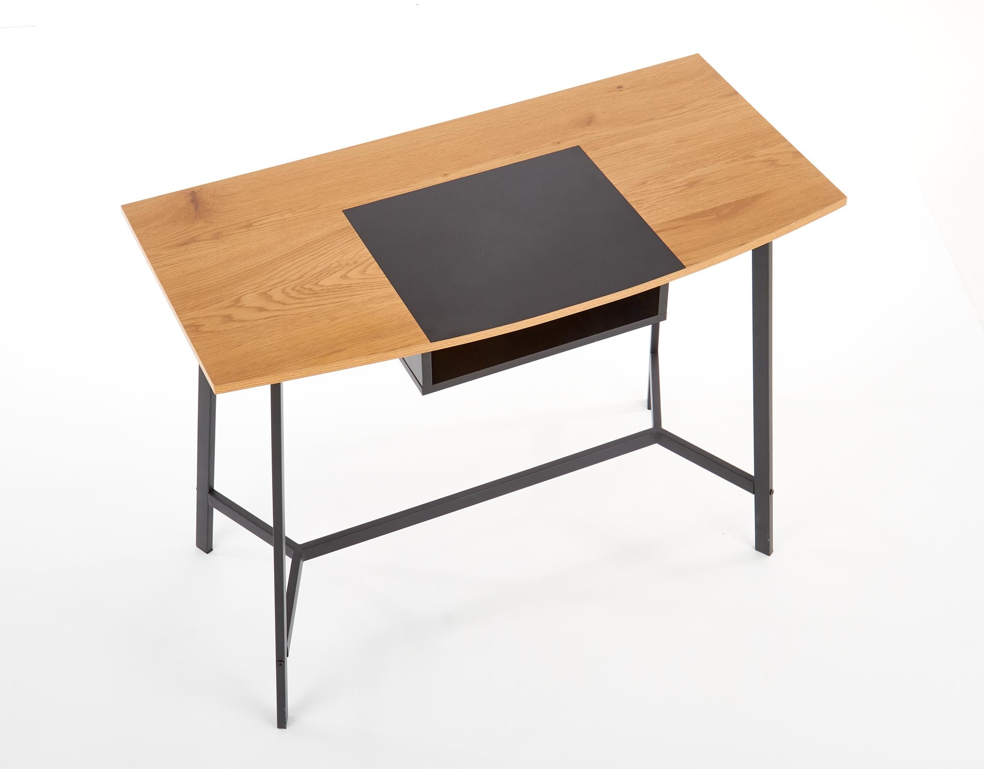 Bureau - modern - opberg vak - 100x76x50 cm - zwart rood