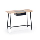 Bureau - modern - opberg vak - 100x76x50 cm - zwart rood
