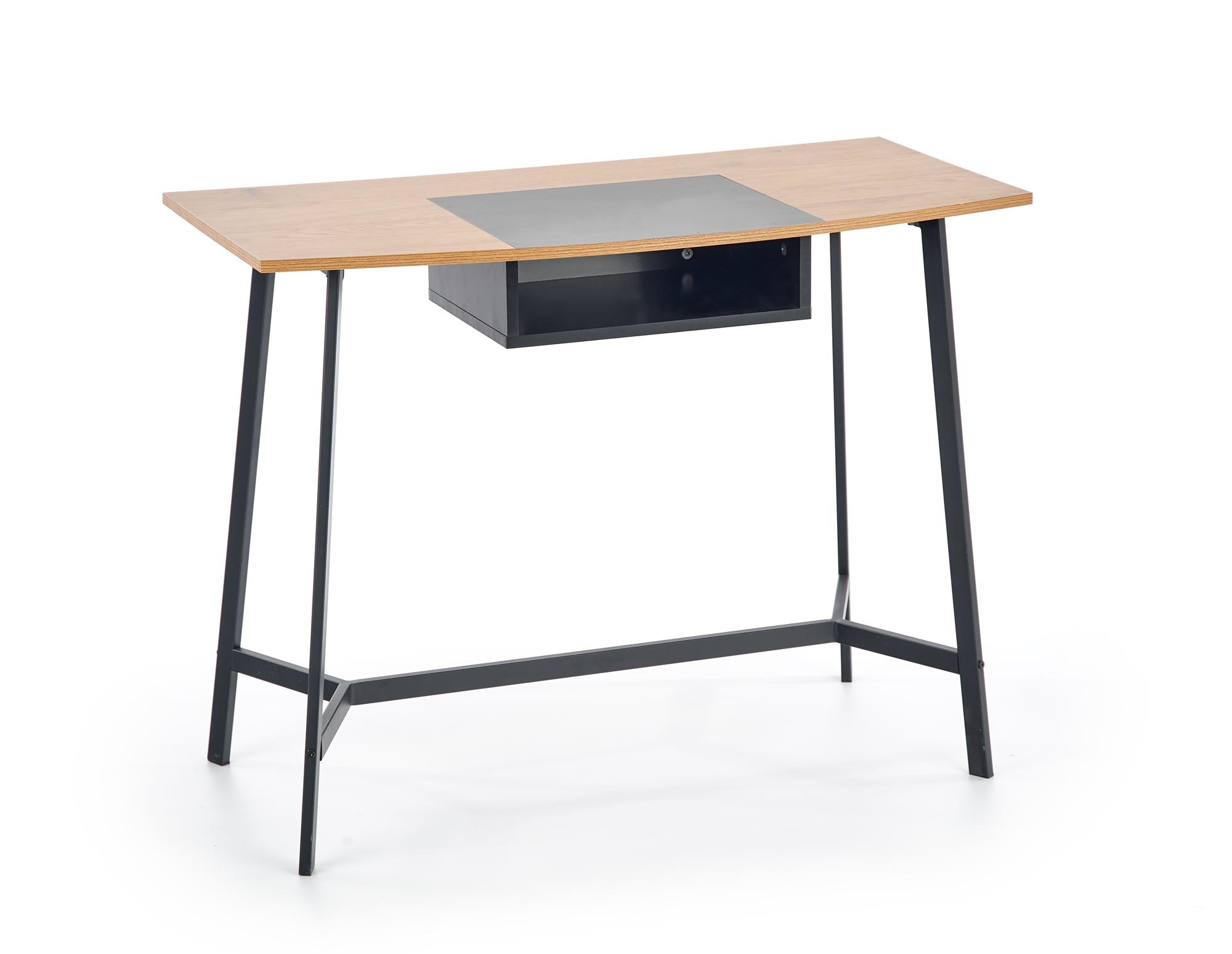 Bureau - modern - opberg vak - 100x76x50 cm - zwart rood