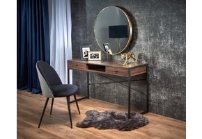 Bureau - met lades - 123x75x48 cm - walnoot zwart