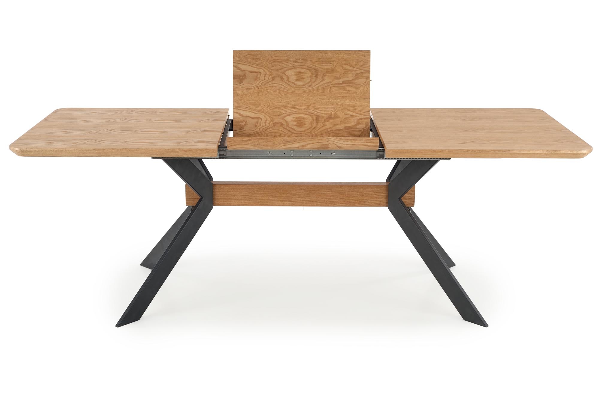 BACARDI - eettafel - bruin tafelblad - 160 -220x90x76 cm