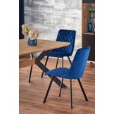 BACARDI - eettafel - bruin tafelblad - 160 -220x90x76 cm