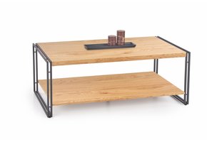 BAVARIA - salontafel - rechthoekig - 120x45x60 cm - zwart