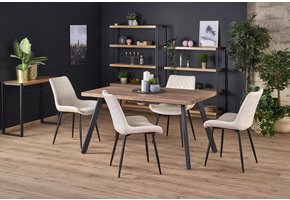 BERLIJN - eettafel - hout - uitschuifbaar - 140-180x85x76 cm